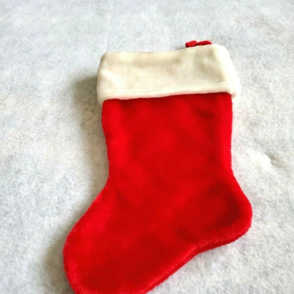 "Candace" Monogram Red and White Hanging Christmas Stocking 15" VGUC - Picture 4 of 4